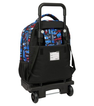 MOCHILA GDE. C/RUEDAS COMPACT EXT.SIMPLE HOT WHEELS 2