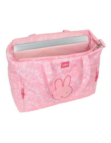 BOLSO CON BOLSILLO PARA PORTATIL 14,1'' MIFFY "FLORES"