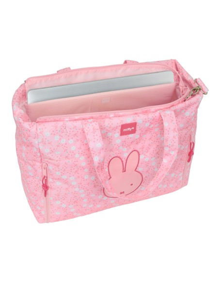 BOLSO CON BOLSILLO PARA PORTATIL 14,1'' MIFFY "FLORES" BOLSO CON BOLSILLO PARA PORTATIL 14,1'' MIFFY "FLORES"