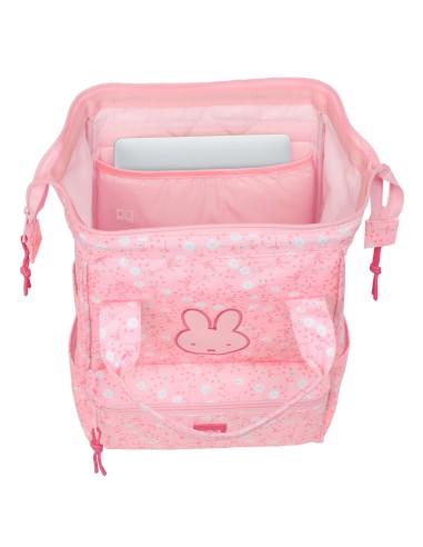 MOCHILA CON ASAS PARA PORTATIL 13" MIFFY "FLORES"