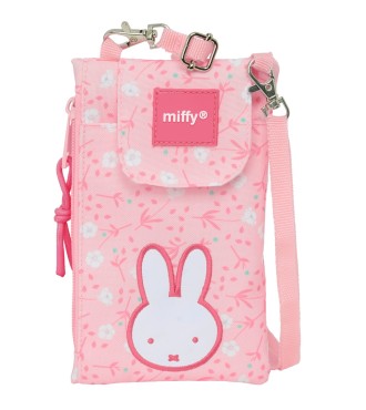 MONEDERO PORTAMOVIL MIFFY "FLORES"