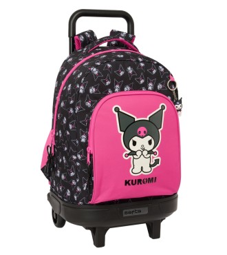 MOCHILA GDE. C/RUEDAS COMPACT EXTRAIBLE KUROMI