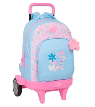 MOCHILA GDE. C/RUEDAS COMPACT EVOL. EXT. BLACKFIT8 "SMILE"