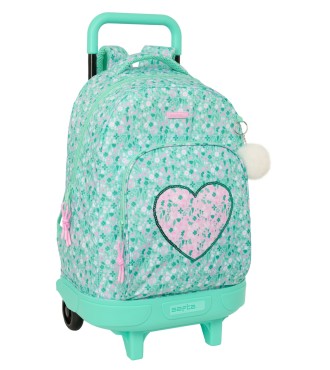 MOCHILA GDE. C/RUEDAS COMPACT EXTRAIBLE SAFTA "CUORE"
