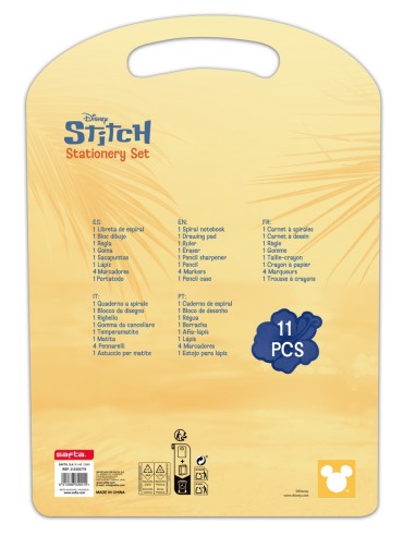 SET ESCRITURA STITCH "ICE CREAM"