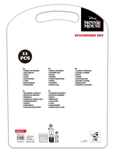 SET ESCRITURA MINNIE MOUSE "NAIVE"
