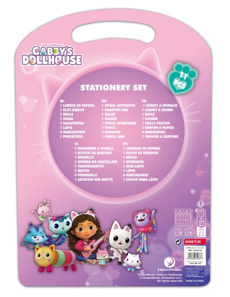 SET ESCRITURA GABBY'S DOLLHOUSE "CONFETTI"