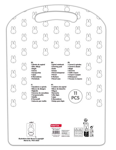 SET ESCRITURA MIFFY "BUDDY"