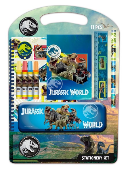 SET ESCRITURA JURASSIC WORLD