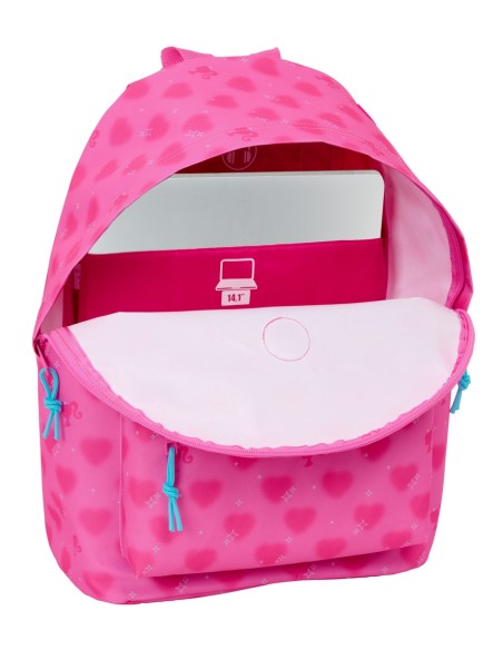 MOCHILA PARA PORTATIL 14,1" BARBIE "CORAZONES" MOCHILA PARA PORTATIL 14,1" BARBIE "CORAZONES"