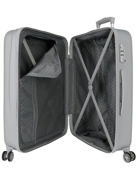 3591821 TROLLEY ABS 68CM. 4R. MICKEY PLATA