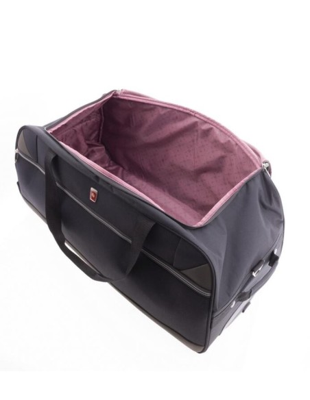 Bolso Viaje Con Ruedas M Gladiator Metro Negro Maletas Bl...