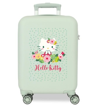 4121311 TROLLEY ABS 50CM. 4R. FLORAL KITTY MENTA