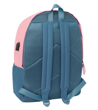 MOCHILA DOBLE PARA PORTATIL 15,6"+USB EL PULPO "INDIGO" 2