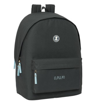 MOCHILA DOBLE PARA PORTATIL 15,6"+USB EL PULPO "GRAFITO"