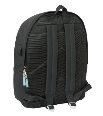 MOCHILA DOBLE PARA PORTATIL 15,6"+USB EL PULPO "GRAFITO" 2