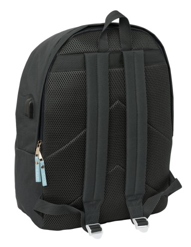 MOCHILA DOBLE PARA PORTATIL 15,6"+USB EL PULPO "GRAFITO"