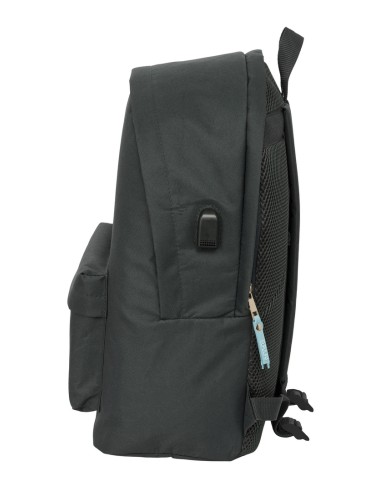 MOCHILA DOBLE PARA PORTATIL 15,6"+USB EL PULPO "GRAFITO"