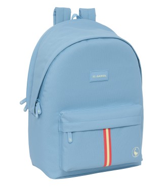 MOCHILA DOBLE PARA PORTATIL 15,6"+USB EL GANSO BASICS "CERULEAN"
