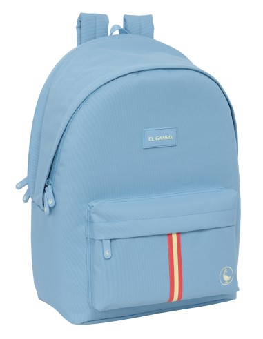 MOCHILA DOBLE PARA PORTATIL 15,6"+USB EL GANSO BASICS "CERULEAN"