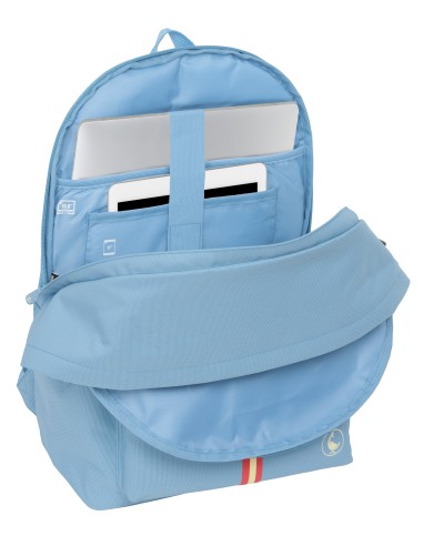 MOCHILA DOBLE PARA PORTATIL 15,6"+USB EL GANSO BASICS "CERULEAN"