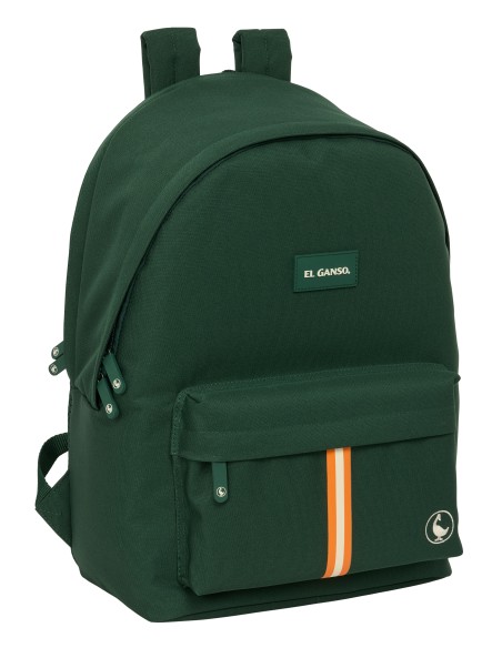 MOCHILA DOBLE PARA PORTATIL 15,6"+USB EL GANSO BASICS "GREEN" MOCHILA DOBLE PARA PORTATIL 15,6"+USB EL GANSO BASICS "GREEN"