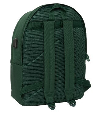 MOCHILA DOBLE PARA PORTATIL 15,6"+USB EL GANSO BASICS "GREEN" 2