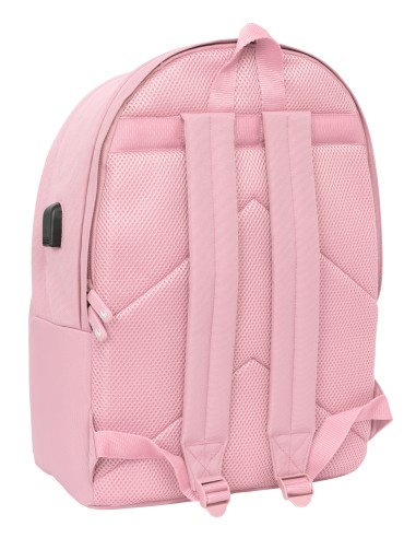 MOCHILA DOBLE PARA PORTATIL 15,6"+USB EL GANSO BASICS "PINK"