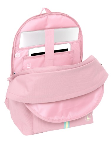 MOCHILA DOBLE PARA PORTATIL 15,6"+USB EL GANSO BASICS "PINK"