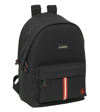 MOCHILA DOBLE PARA PORTATIL 15,6"+USB EL GANSO BASICS "BLACK"
