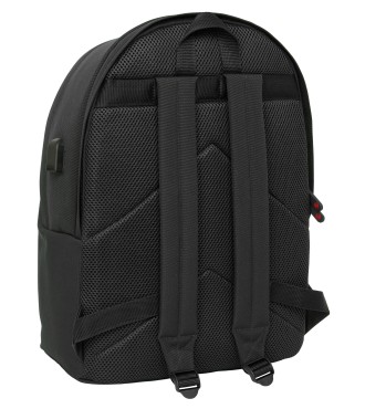 MOCHILA DOBLE PARA PORTATIL 15,6"+USB EL GANSO BASICS "BLACK" 2