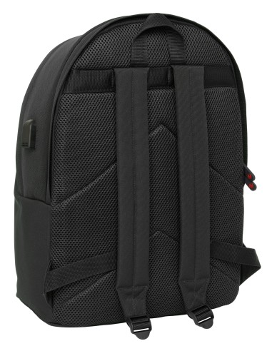 MOCHILA DOBLE PARA PORTATIL 15,6"+USB EL GANSO BASICS "BLACK"