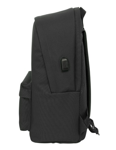 MOCHILA DOBLE PARA PORTATIL 15,6"+USB EL GANSO BASICS "BLACK"
