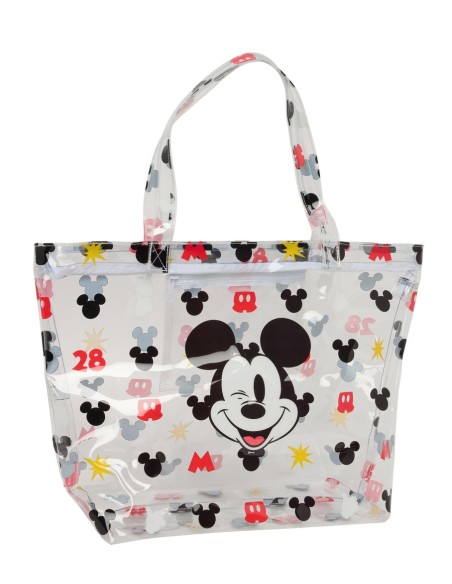 BOLSO SHOPPING CON CREMALLERA MICKEY MOUSE "BEACH"