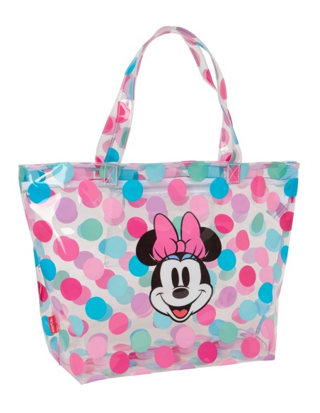 BOLSO SHOPPING CON CREMALLERA MINNIE MOUSE "BEACH"