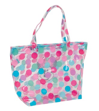 BOLSO SHOPPING CON CREMALLERA MINNIE MOUSE "BEACH" 2