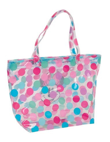 BOLSO SHOPPING CON CREMALLERA MINNIE MOUSE "BEACH"