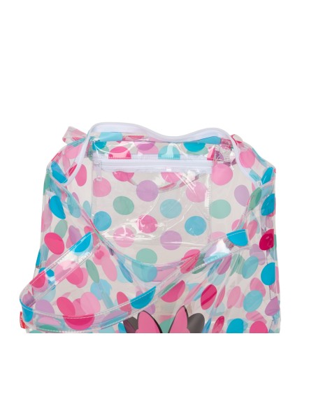 BOLSO SHOPPING CON CREMALLERA MINNIE MOUSE "BEACH"