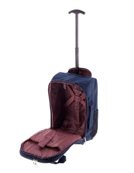 Bolso Mochila Con Ruedas Ryanair Metro Azul Maletas Cabin...