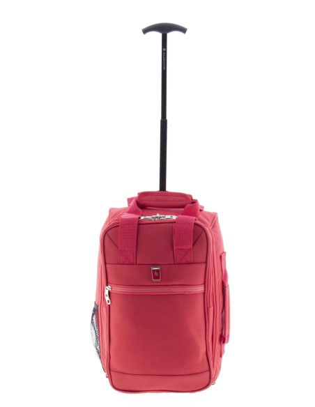 Bolso Mochila Con Ruedas Ryanair Metro Rojo Maletas Cabin...
