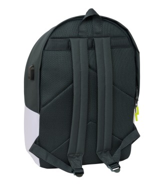 MOCHILA DOBLE PARA PORTATIL 15,6"+USB REAL MADRID EQUIP. 25/26 2