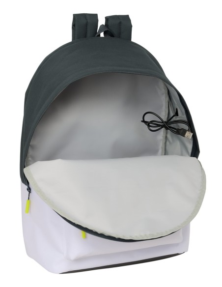 MOCHILA DOBLE PARA PORTATIL 15,6"+USB REAL MADRID EQUIP. 25/26 MOCHILA DOBLE PARA PORTATIL 15,6"+USB REAL MADRID EQUIP. 25/26