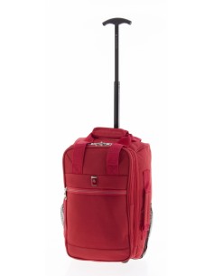 Bolso Mochila Con Ruedas Ryanair Metro Rojo Maletas Cabin... 2