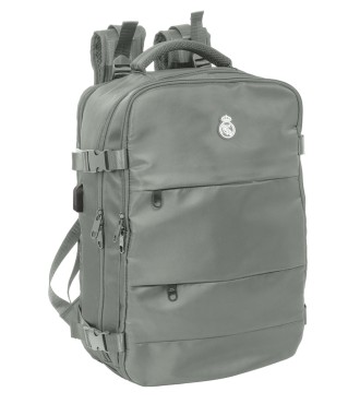 MOCHILA VIAJE CABINA PORTATIL 15,6'' REAL MADRID GRIS