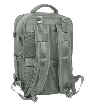 MOCHILA VIAJE CABINA PORTATIL 15,6'' REAL MADRID GRIS 2