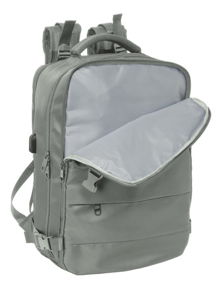 MOCHILA VIAJE CABINA PORTATIL 15,6'' REAL MADRID GRIS MOCHILA VIAJE CABINA PORTATIL 15,6'' REAL MADRID GRIS