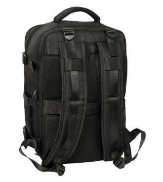 MOCHILA VIAJE CABINA PORTATIL 15,6'' REAL MADRID NEGRA 2