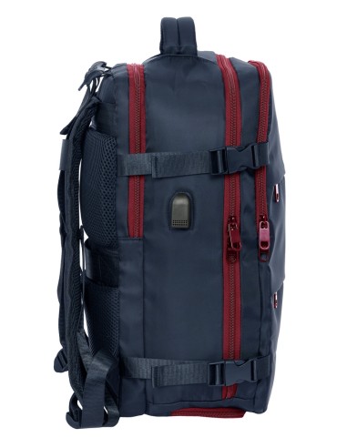 MOCHILA VIAJE CABINA PORTATIL 15,6'' F.C.BARCELONA AZUL MARINO