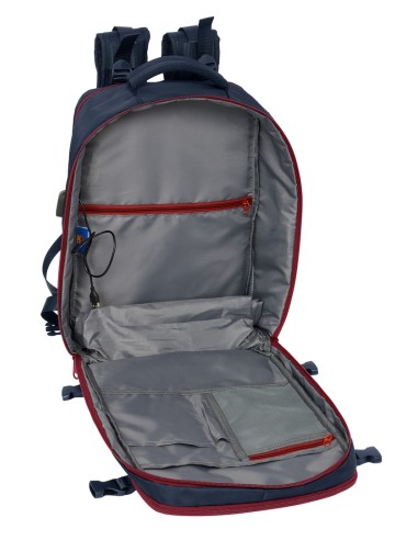 MOCHILA VIAJE CABINA PORTATIL 15,6'' F.C.BARCELONA AZUL MARINO