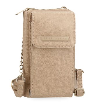 7945333 BANDOLERA PORTAMOVIL Y TARJETAS. PJL ELIA TAUPE